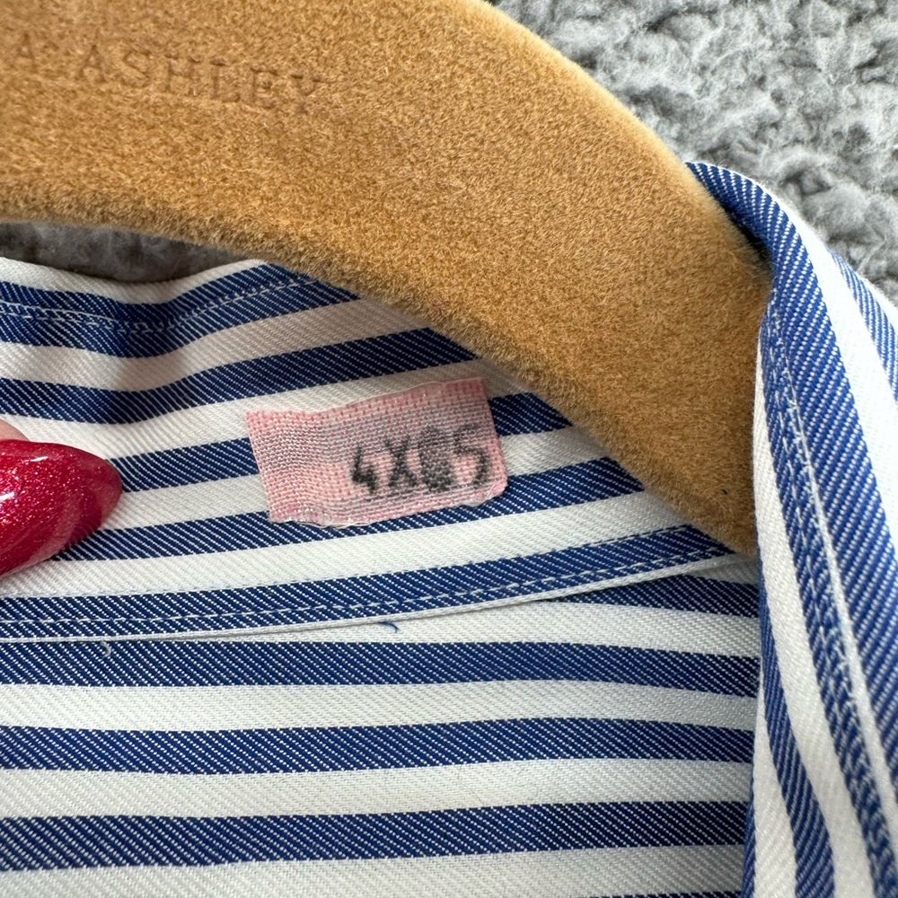 Brook Brothers Striped Long Sleeve Button Down Shirt Size 19 34/35 - Picture 5 of 10